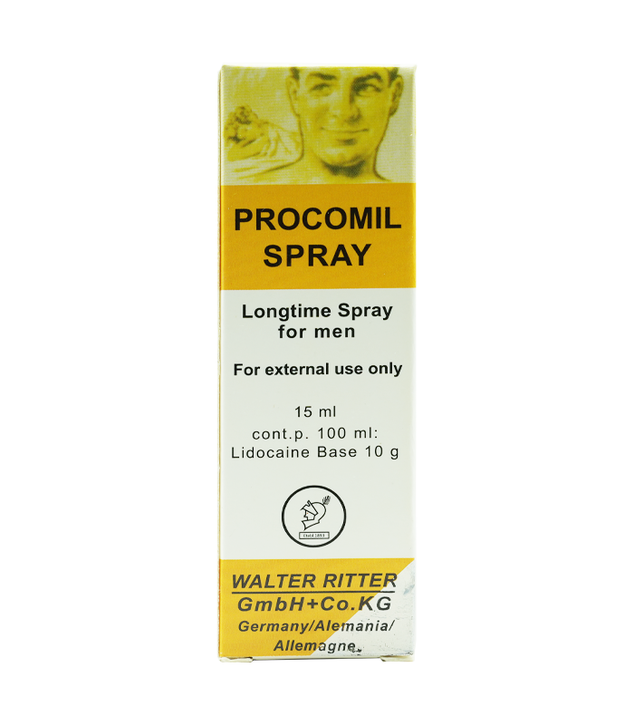 德國華德 PROCOMIL SPRAY黑金剛持久液|利多卡因男性外用噴霧