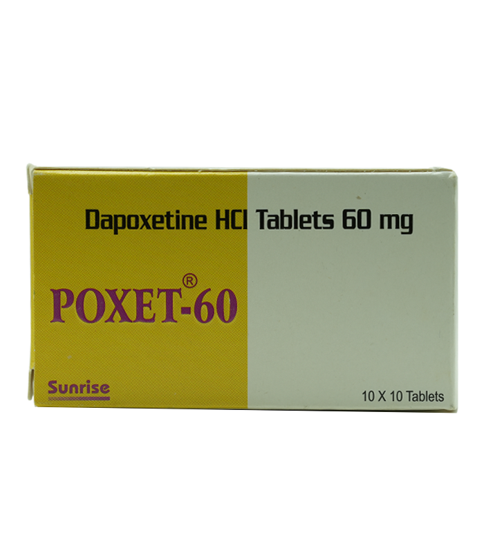 印度 Sunrise Poxet 60mg 達泊西汀錠|日曜節律・60mg膜衣錠版